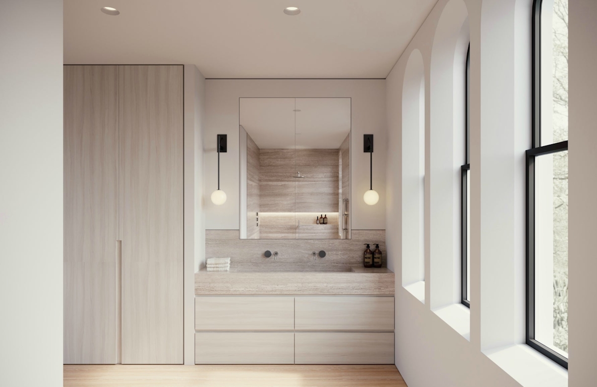 Alix Lawson | Minimalist Bathroom | The Luxurist |  LuxDeco.com